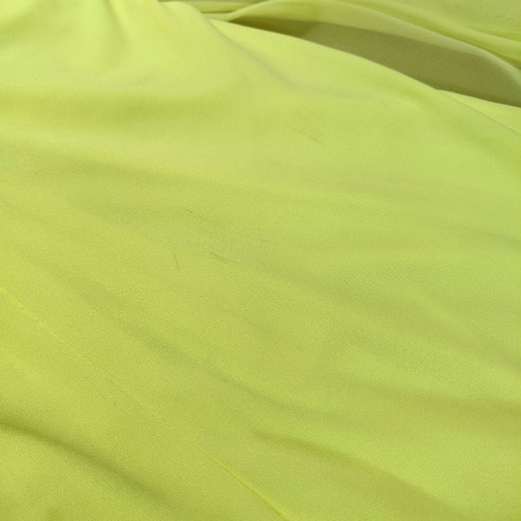 Vintage Yellow Goddess Long Dress with Chiffon Drape and Waist Tie - X-Small? - Picture 15 of 16